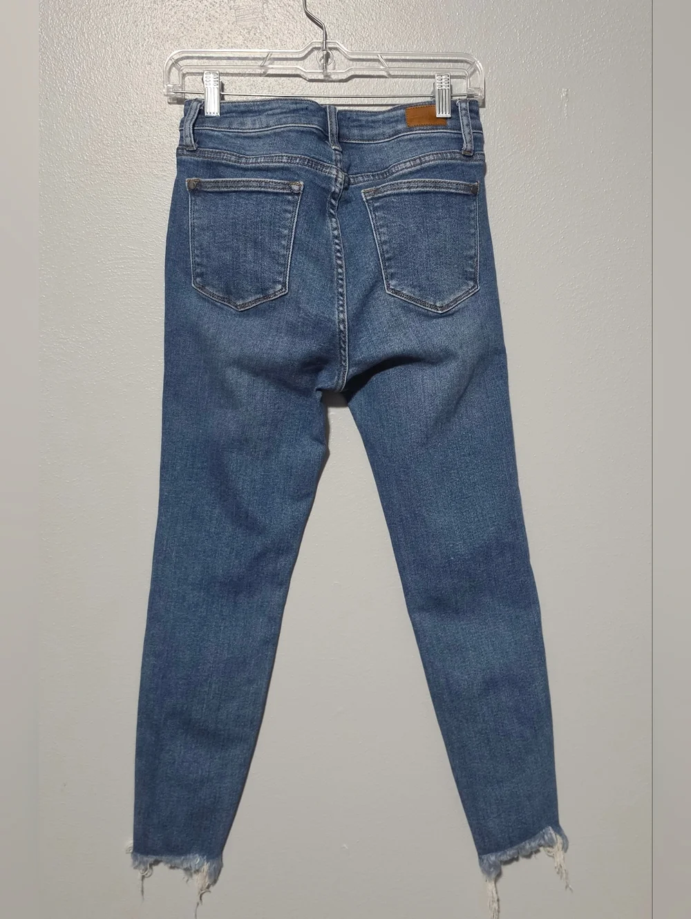JUDY BLUE Jeans Womens Size 5/27 Blue Mid Wash Skinny Sharkbite Y2K JB8842 - Picture 5 of 8
